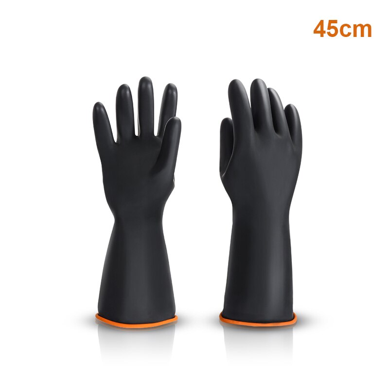 Chemical Resistant Gloves, Oversize Househould Cleaning Industrial Latex Gloves Resist Acid Heavy Duty Gloves for Farming Work: XS