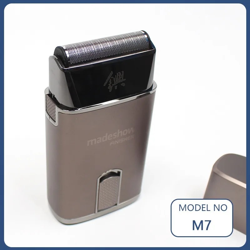 Rasoir de barbier pour homme, rasoir électrique à faible bruit, lame de droitation magnétique, tondeuse pour homme, M7, 8000 tr/min