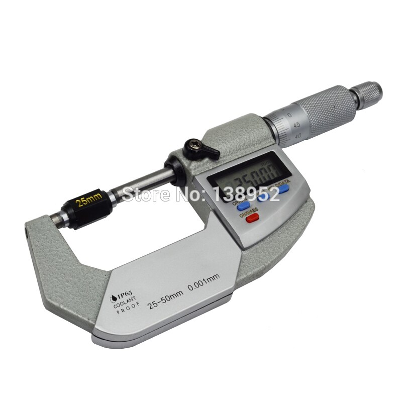 25-50mm 0.001 mm digital micrometer IP65 Waterproof Digital Outside Micrometer electronic micrometer tool