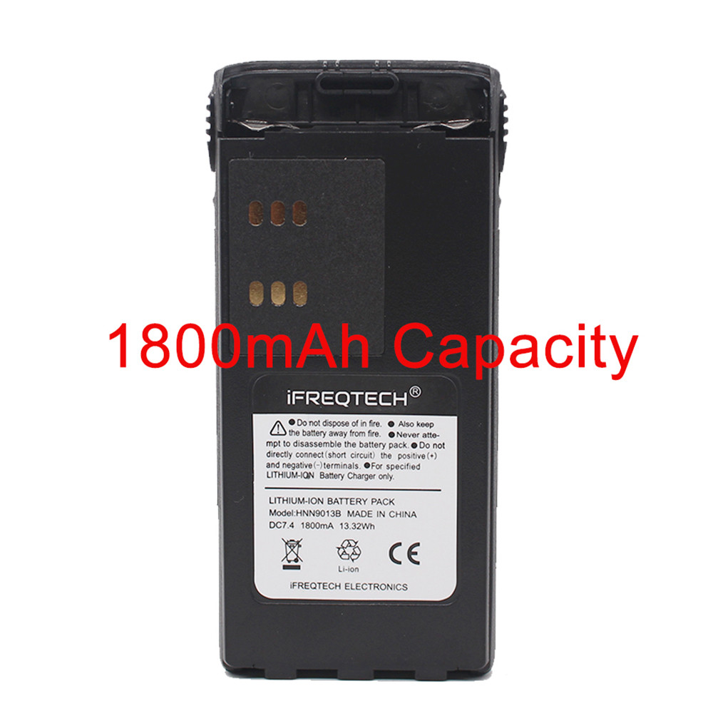 HNN9013D HNN9013 batería de Li-Ion para Radio MOTOROLA GP340 GP380 GP640 GP680 HT1250 HT750 GP328 PRO5150 MTX850 PR860 HNN9009: 1800mAh Capacity