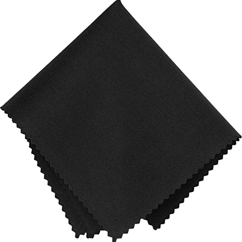 10 stk mikrofiber klud briller renseklude briller linse tøj sort klud briller tilbehør