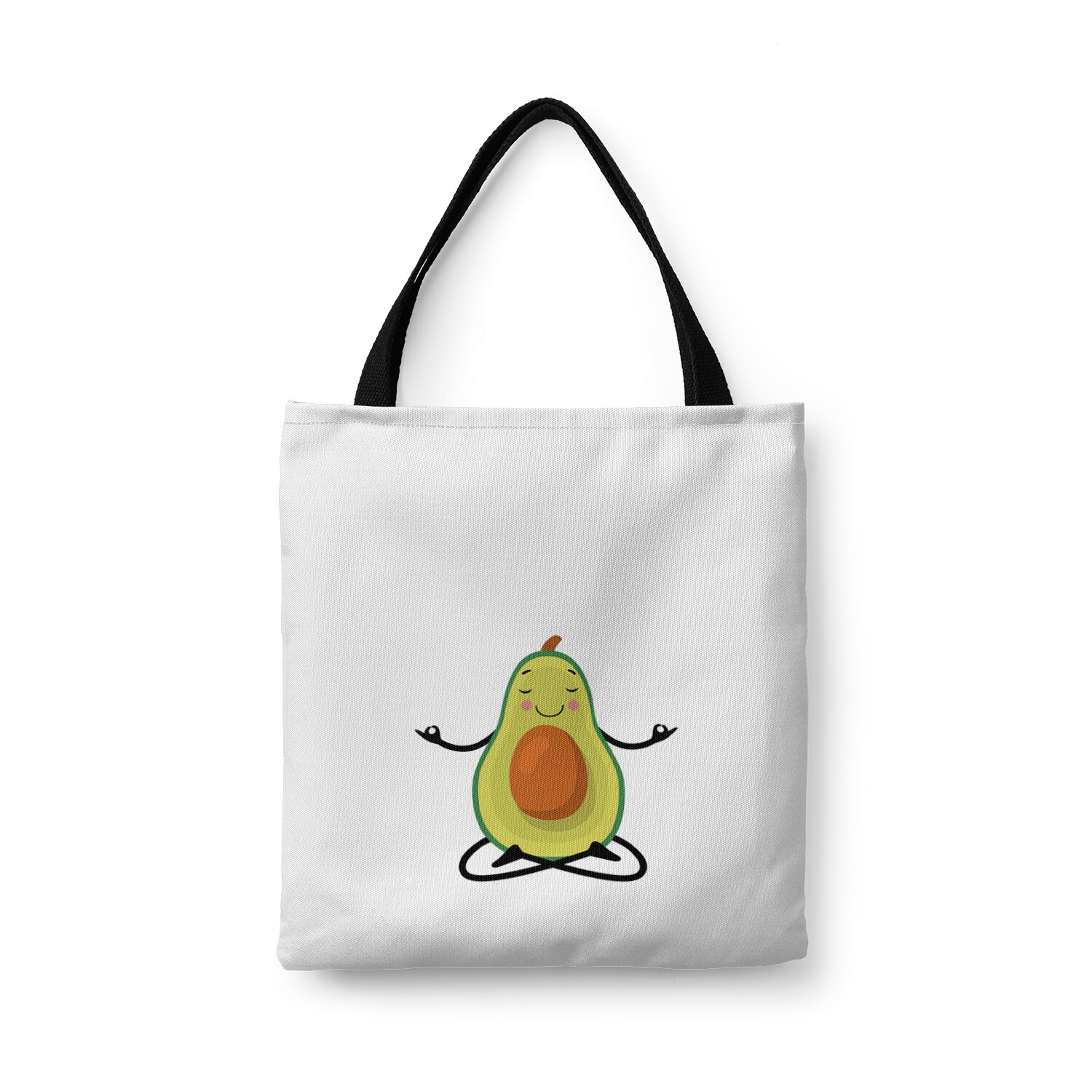 Borsa a tracolla in tela di moda per donna borsa a tracolla per scuola femminile con motivo 3d Avocado ingrandito spesso Unisex: style3