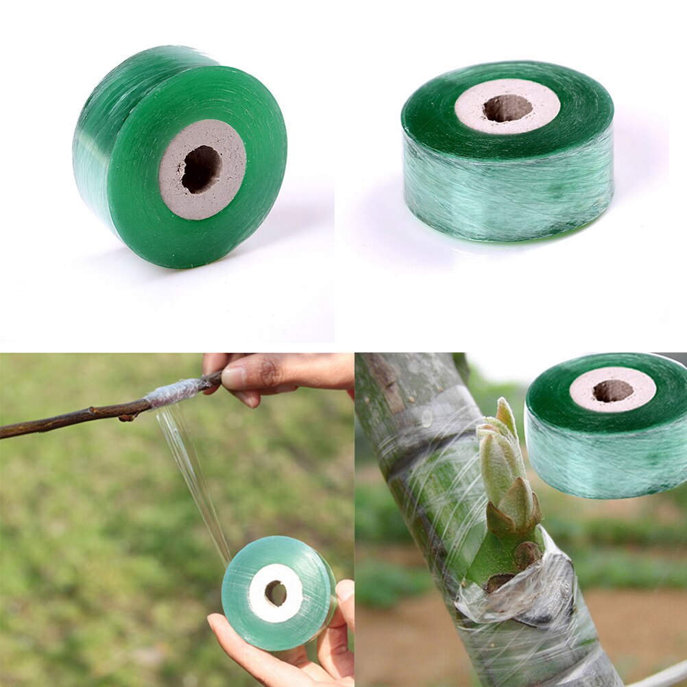 Cinta adhesiva de PVC para injertos de árboles frutales, cinta adhesiva para jardinería, grabado de ramas, 2CM x 100M / 1 rollo