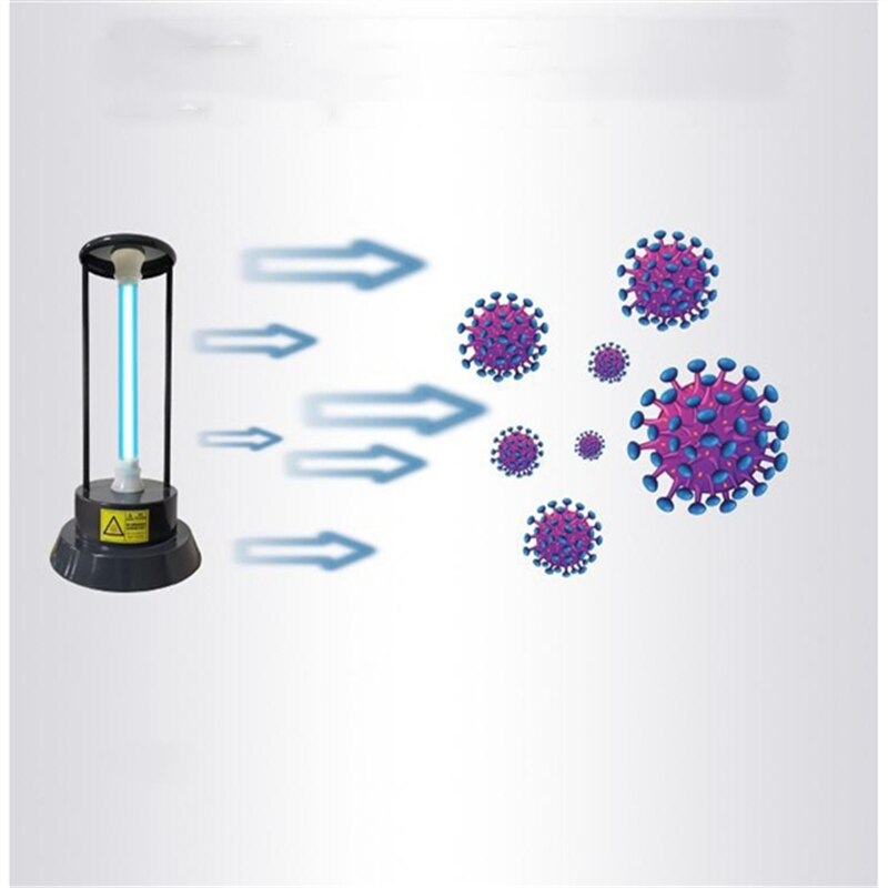 Portable 15W UV Disinfection Bactericidal Lamp Sterilizer Mite Remote Control Ozone Sterilization Home Ultraviolet Lamp