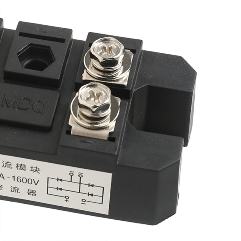 MDQ 4 Terminals Black Single-Phase Diode Bridge Rectifier 100A Amp High Power 1600V Bridge Rectifier Module
