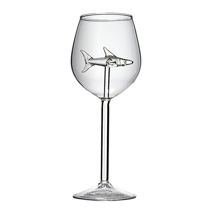 kitchen wine glass whiskey glass Shark glass red wine set household lead-free crystal goblet goblet champagne goblet with tripe