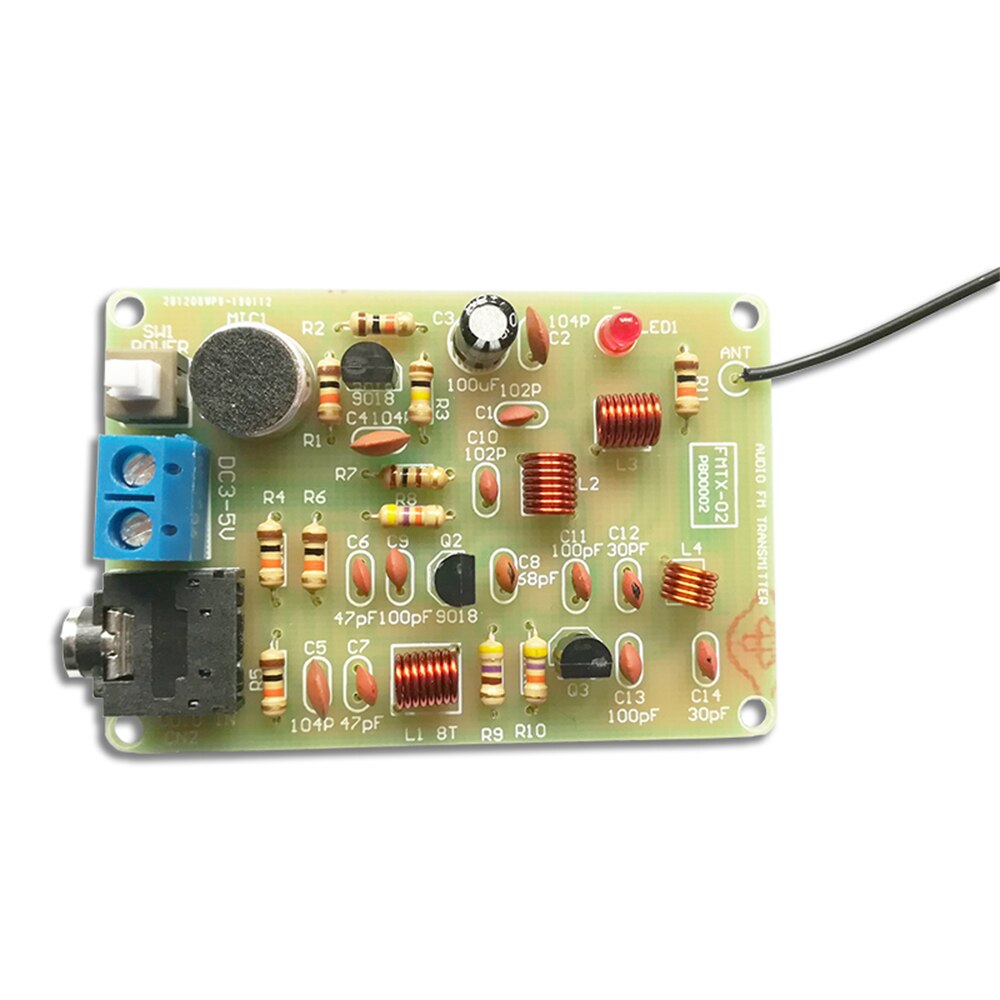 Transmetteur de radio FM, kit de lancement, transmetteur de signal sans fil, petit module radio, fabriqué par soi-même, FM88 ~ 108MHz