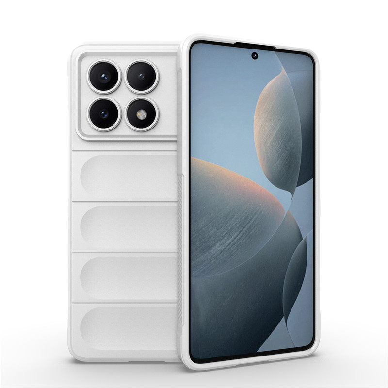 Para Xiaomi Poco X6 Pro Funda Poco X7 Pro X6 C65 M6 Pro 4G Funda de silicona suave Fundas protectoras para teléfono para Poco X6 Funda: Mezclilla / BLANCO