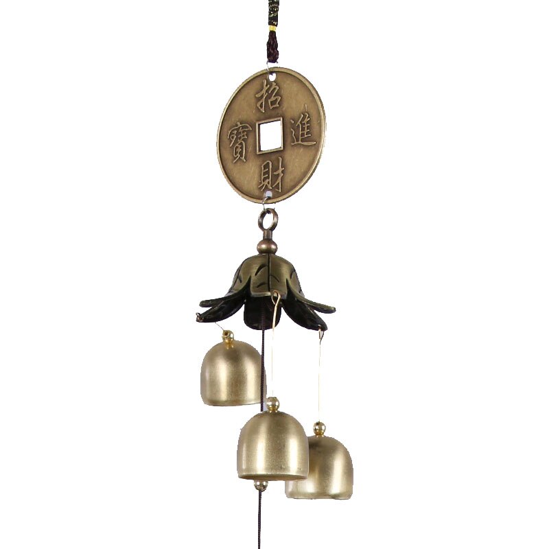 Sino de Bronze pingente porta quarto estudo feng shui sinos de vento pingente alternativa