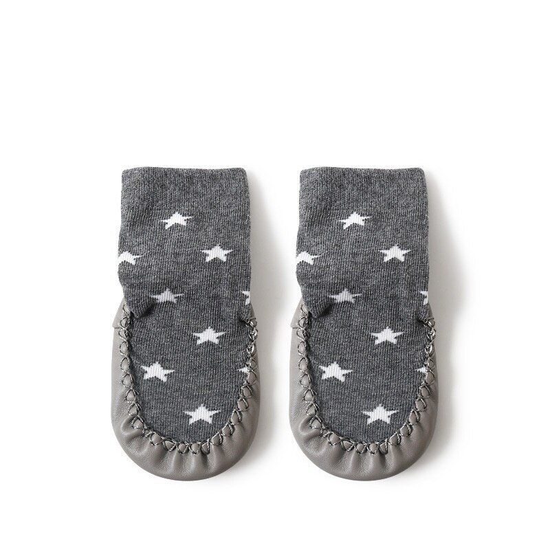 Criança interior meia sapato meias do bebê recém-nascido inverno grosso terry algodão bebê menina meia com solas de borracha infantil anti-derrapante meia nova: A / 18-24M