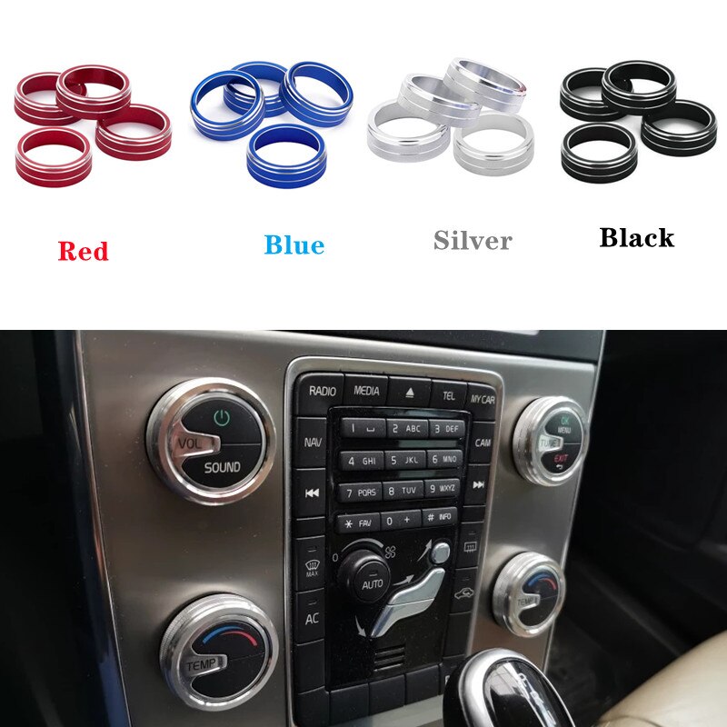 Bouton de commande de climatisation rotatif pour VOLVO S60 V60 XC60 S60 V40, couvercle de commutateur de contrôle de chaleur