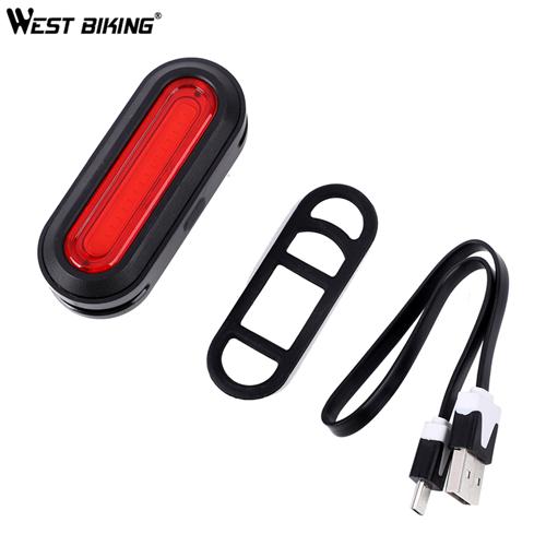 West Fietsen Fiets Achterlicht Usb Oplaadbare Led Achterlicht 6 Modus Mtb Fietsen Light Fiets Achterlicht Fiets Accessoires: Default Title