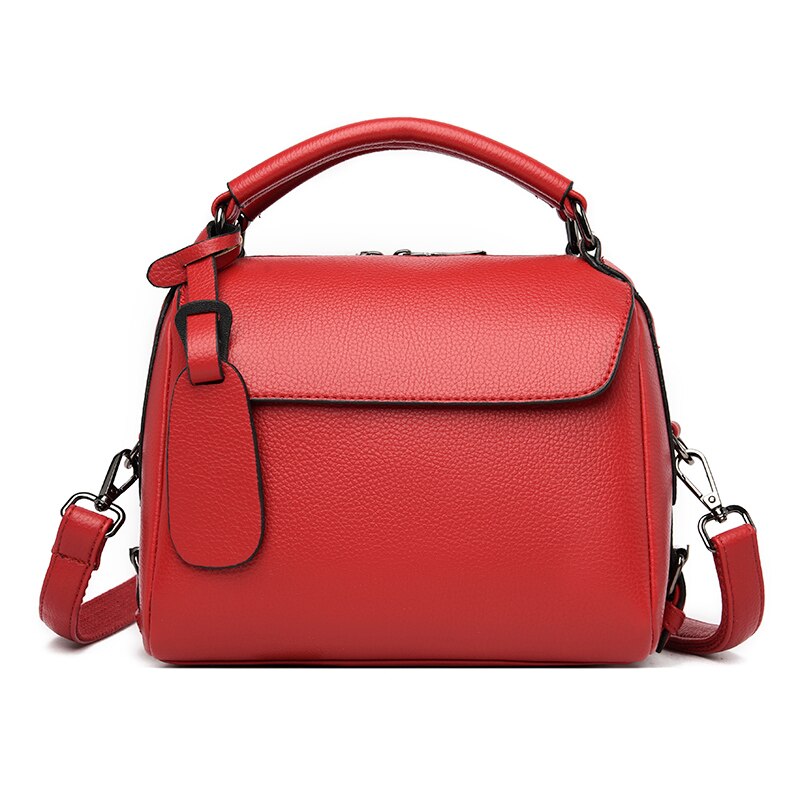 Dames Mode Crossbody Tassen Voor Vrouwen Schoudertas Handtas Vrouwelijke Pu Leer Vrouwen Tas Messenger Bags: Rood