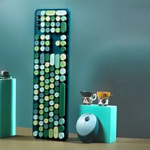 Wireless Girly Pink cute Gaming Mechanical Keyboard and mouse Silent Backlight Round key keyboard for office PC Laptops gamer