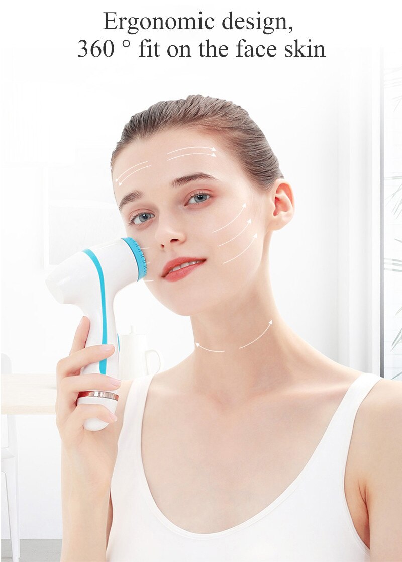 Electric Multifunctional Waterproof Face Washing Instrument Pore Cleaner High Multifunctional Tools#g30