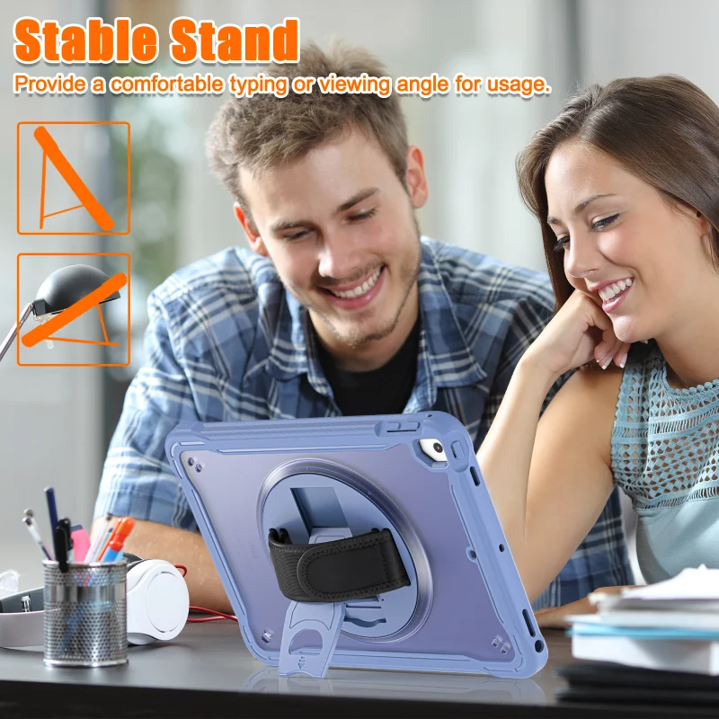 Funda a prueba de golpes Para iPad 9,7 iPad 5th 6th Tablet cubierta iPad A1822 A1823 A1893 A1954 soporte Correa Para Funda