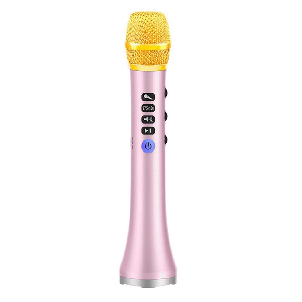 Draadloze Bluetooth-karaokemicrofoon Voor Kinderen Met Stemveranderaar En Gekleurde Led Lampjes