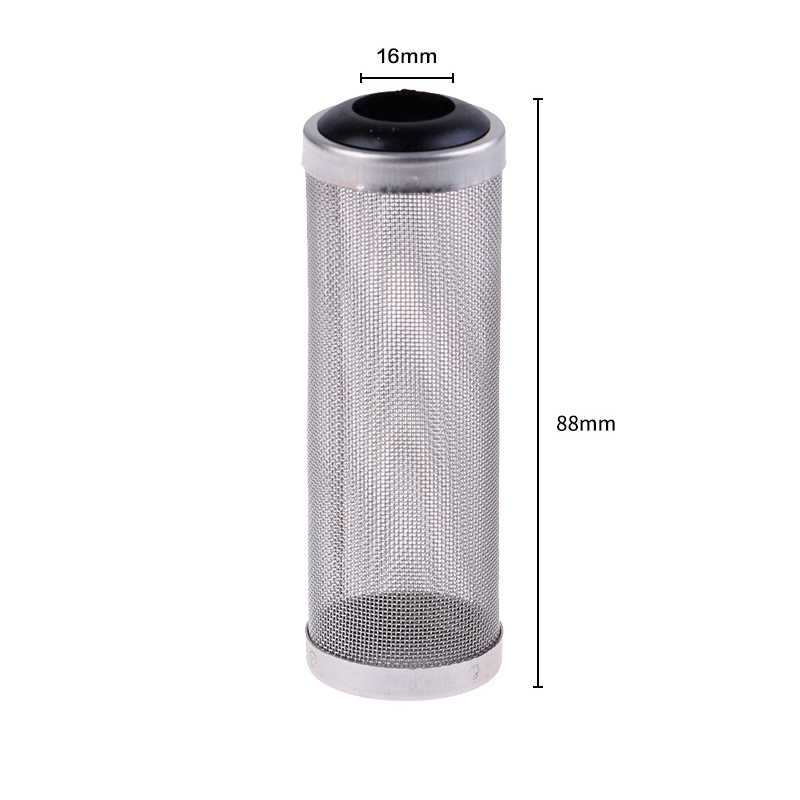Aquarium Zufluss Einlass Filter Edelstahl Korb Mesh Net Filter Schutz Aquarium Filter Zubehör Intake Sieb Pre-Filter Abdeckung: Black