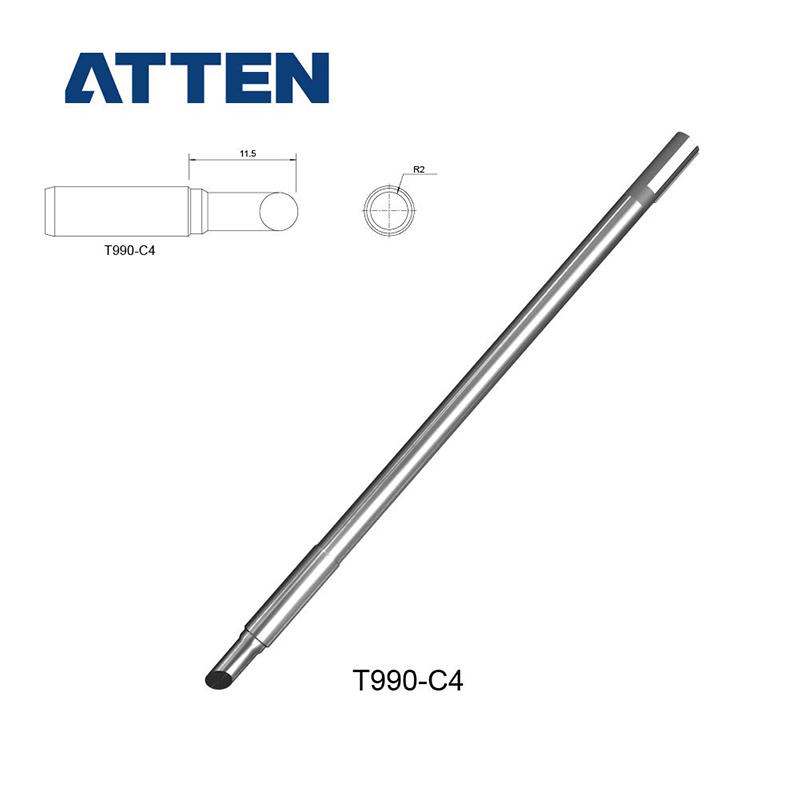 ATTEN T990-K/I/B/BC2/C1 Soldering Iron Tip for ST990 ST8602D Soldering Station: pink
