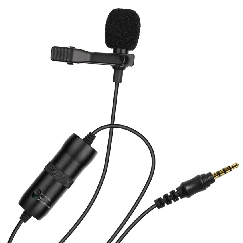 Wired Lavalier Revers Microfoon Voor Smartphone Omnidirectionele Microfoon Met Clip Voor Opname, Dslr Camera, 6 Meter Kabel