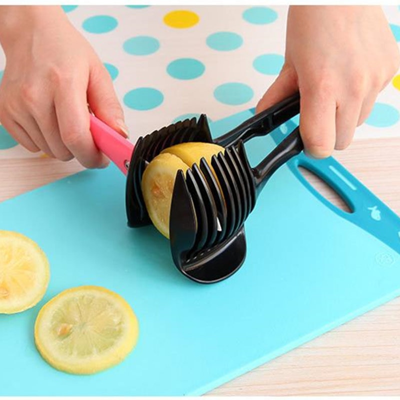 Utensílio de cozinha para tomate, de limão, batata, fatiador multifuncional, clipe para comida, cebola inteligente, cortador de salada, acessórios de cozinha