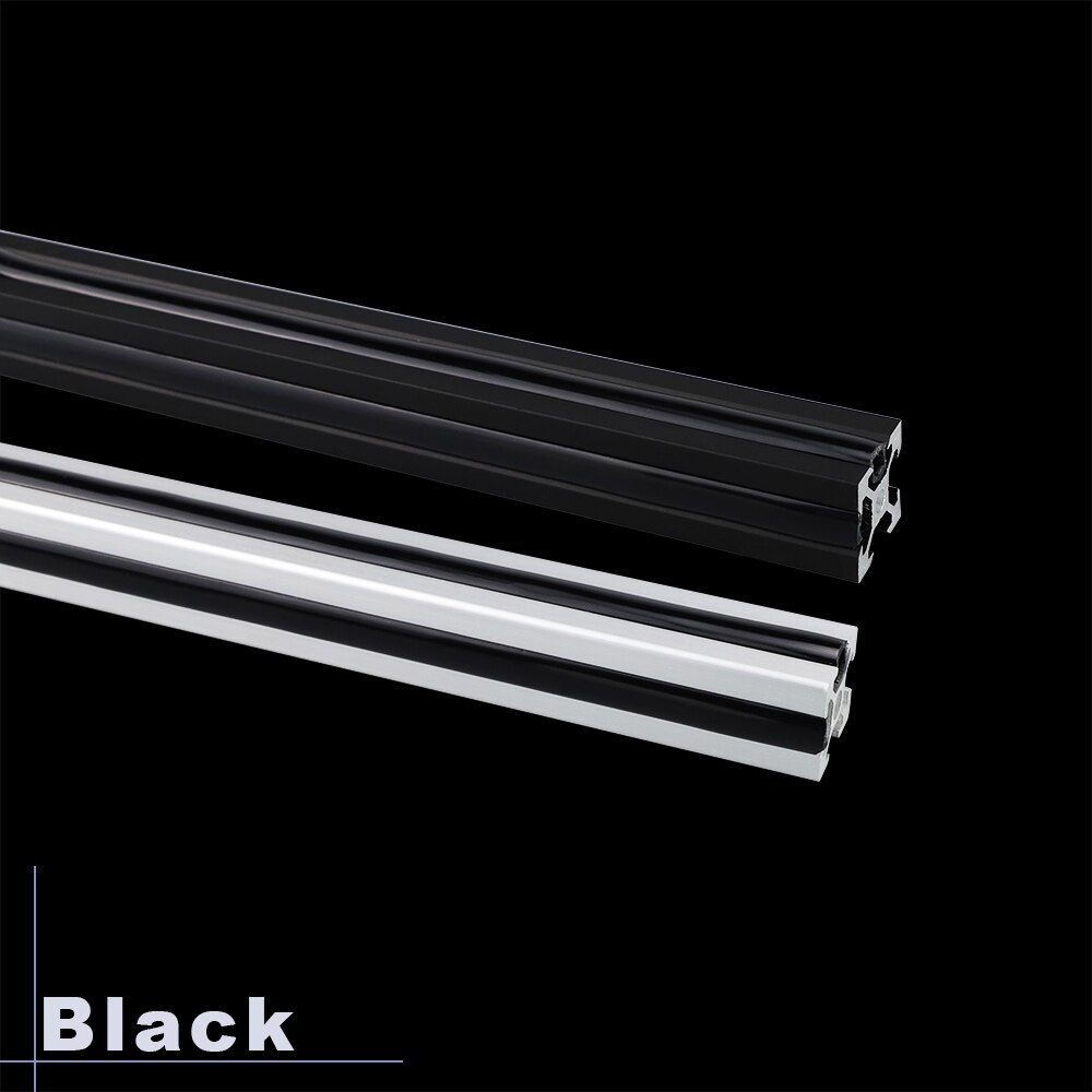 Ender 3/ CR10/ CNC 20 series 6mm sello plano para perfil de aluminio cubierta de ranura suave/Panel rojo/amarillo/Negro/Blanco/azul: Negro