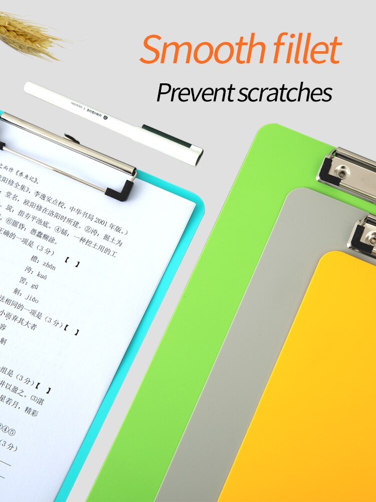 Clip file folder plastic writing board for documents multifunctional drawing tablet a4 paper writing pad office student supplies