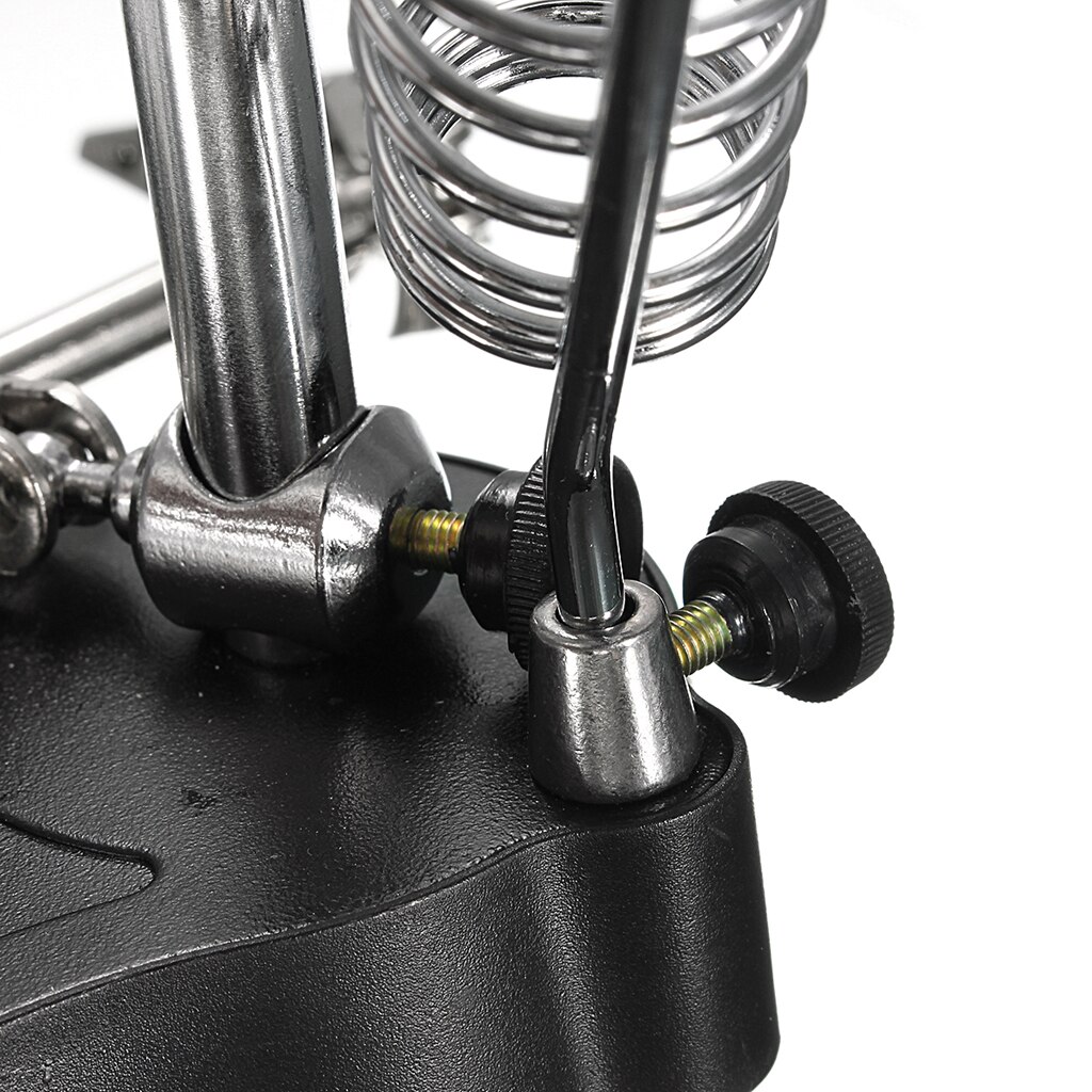 Helping Hands Magnifier Glass Stand with LED,Perfect for Soldering,Crafting~