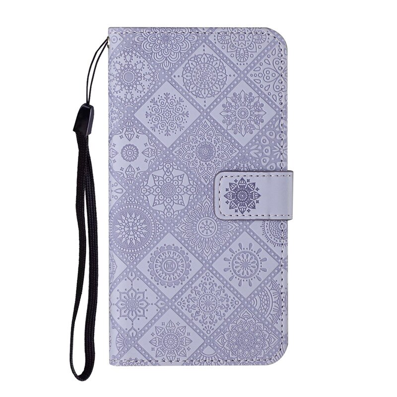 Funda de cuero para Samsung A12, funda con billetera para Samsung Galaxy A12, SM-A125F, A 12, con soporte abatible, funda de teléfono con relieve Floral, Etui