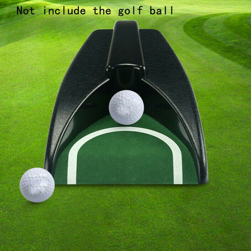 Automatic Training Tool Golf Putting Cup Plastic Practice Putter Set Ball Return Device Machine Indoor Outdoor