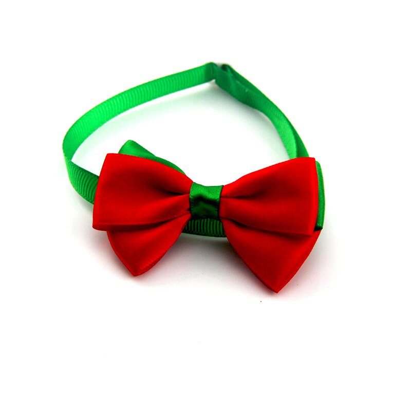 Nœud papillon chien et vert du nouvel an, nœud papillon de série de noël pour chien et animal de compagnie, collier de bijoux fait à la main pour chat et chien: D