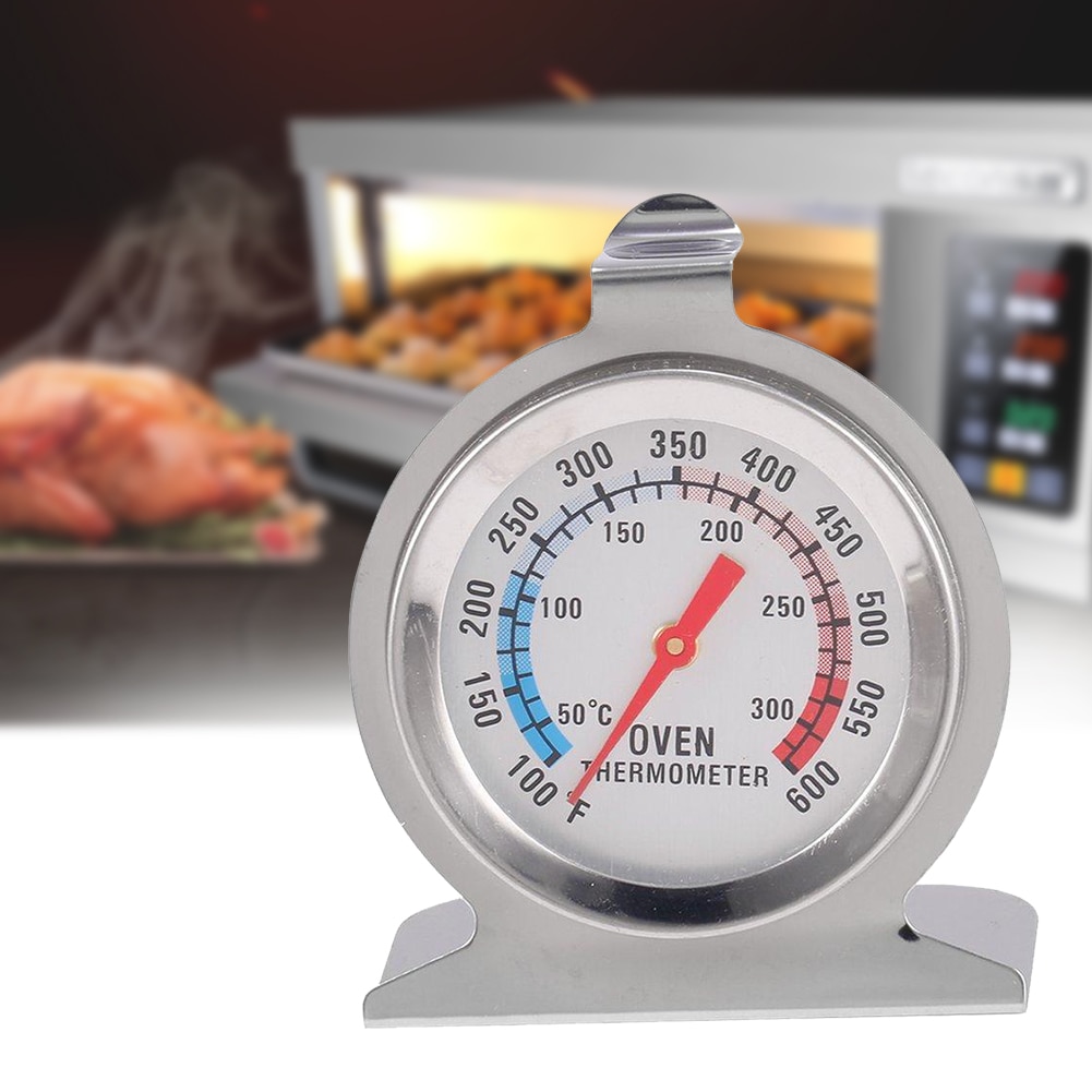 Rvs Dial Oven Thermometer Speciale Oven Meten Thermometer Keuken Bakken Gereedschap Verstelbare Stand Up Hange