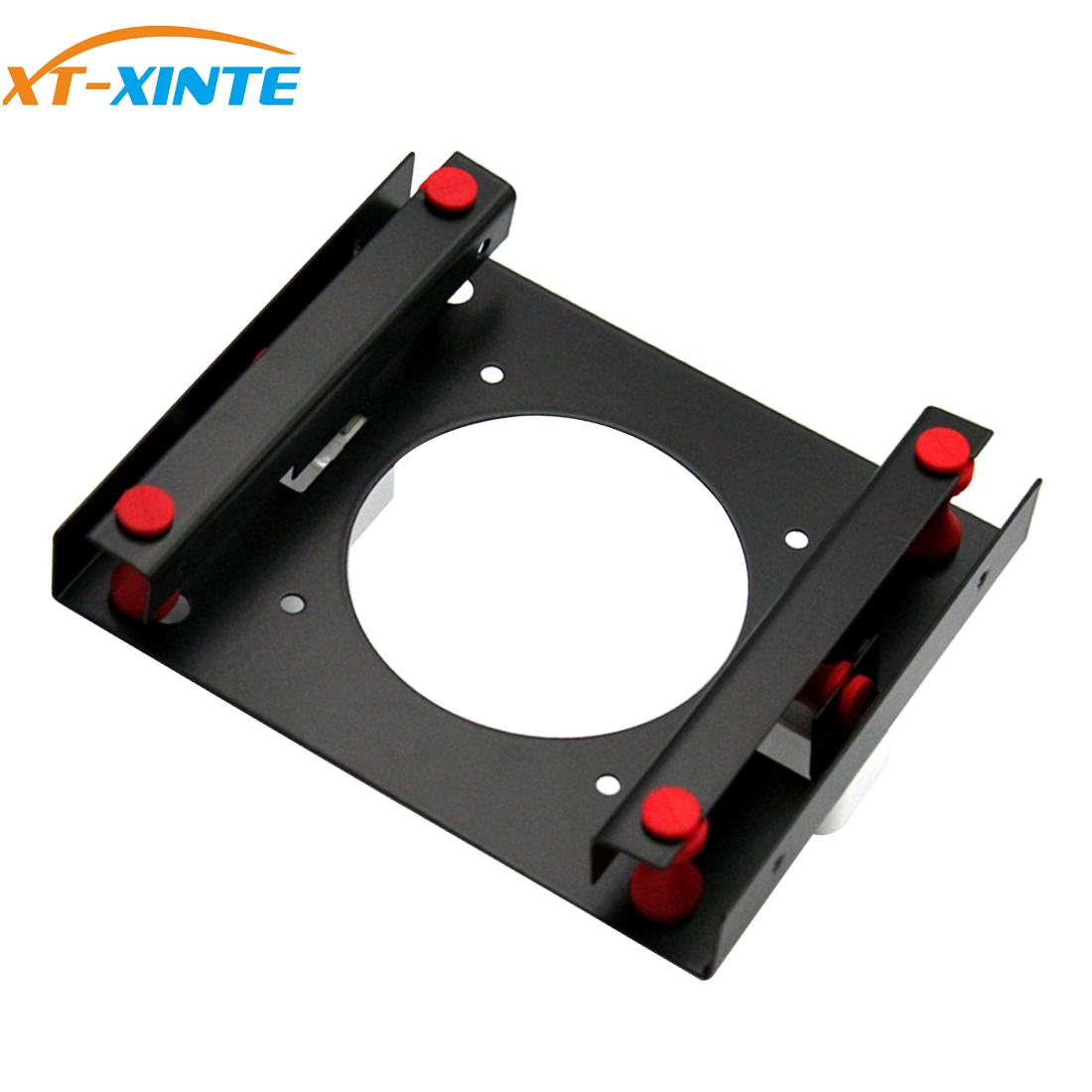 XT-XINTE Hard Disk Shock Absorber Bracket HDD SSD Converter Bracket Converts 3.5 to 5.25 Inch Hard Drive Bay Mounting Bracket