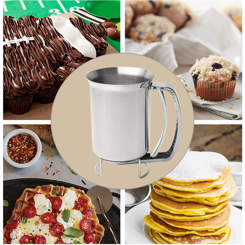 Separator Pastry Funnel Home Practical Making Cake Batter Dispenser Kitchen Tool Accessories Stainless Steel Handheld Easy Use