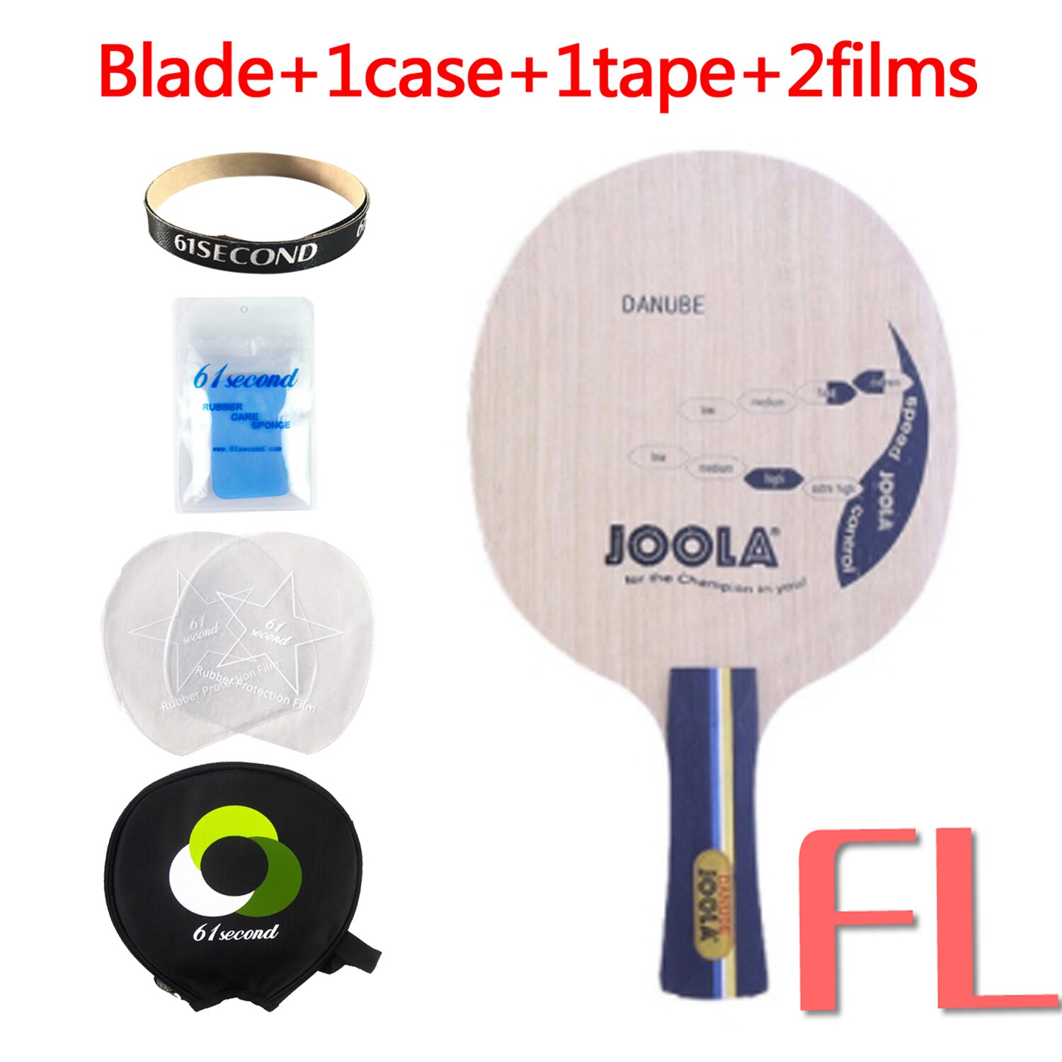 Joola donau  (5- lags træ, loop-stil) bordtennis-bladracket ping pong bat padle