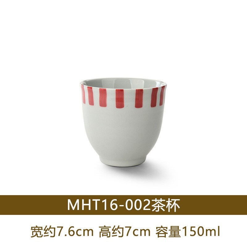 150ml japanska koppar tekopp vinglas stengods keramik restaurang vattenkopp med kopp kaffekopp: Mht 16-002