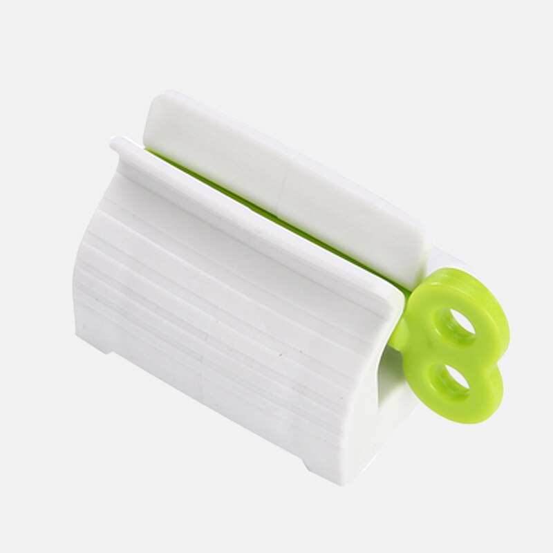 Plastdispenser tandpasta rørpresser badeværelse tilbehør sæt multifunktionel tandpasta let bærbar presser: 2
