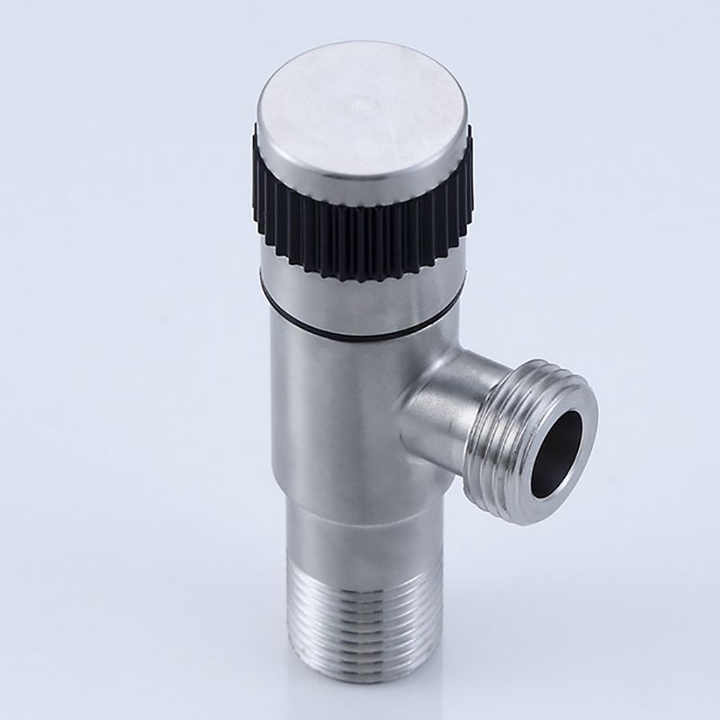 304 Stainless Steel Angle Stop Valve Water Valve Shut Off Quarter Turn Water Sink Bathroom Toilet Kitchen Shower Plumbing DN15