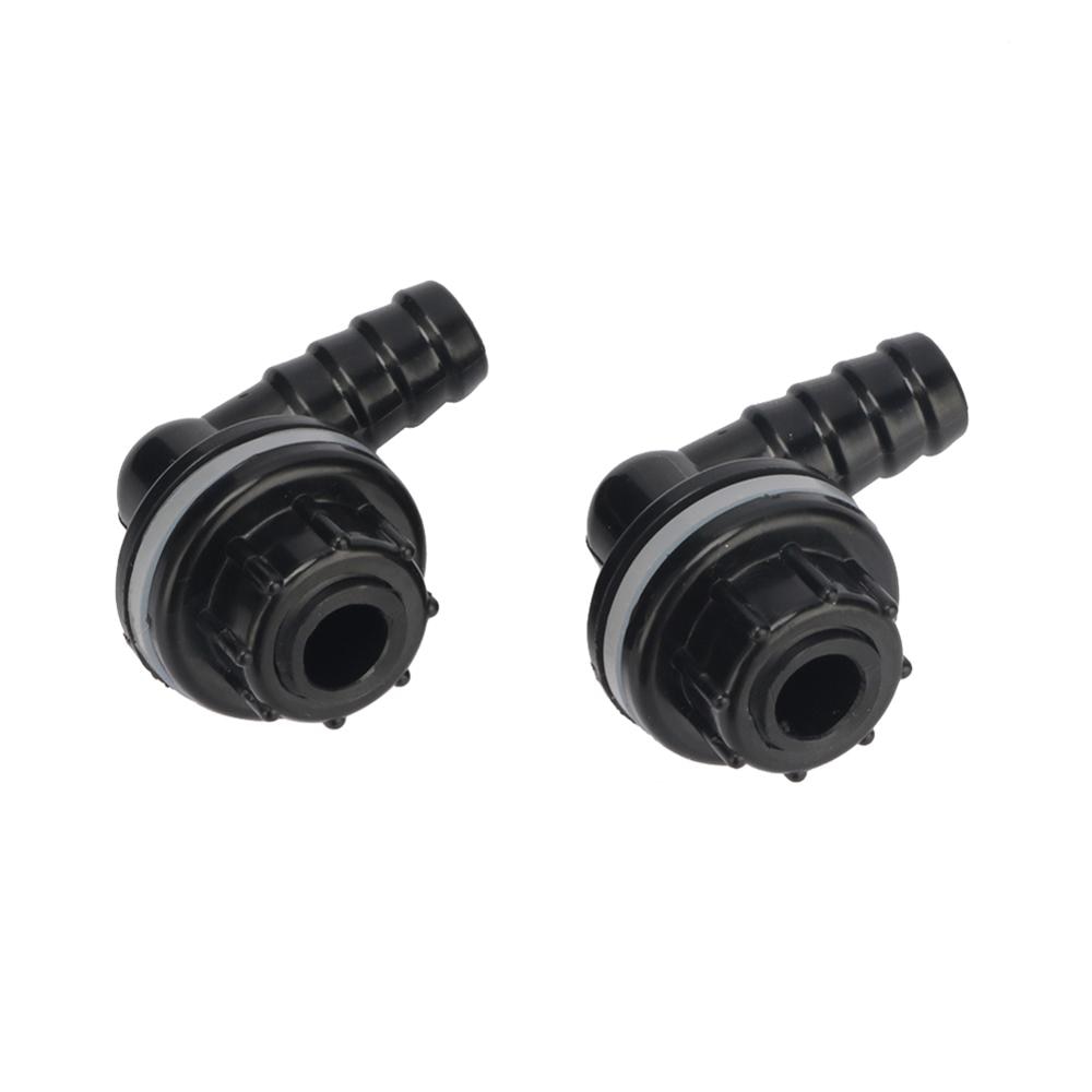 Garden Irrigation 3/8" to 14mm 90 Degree Elbow Connector Water Tank Fish Tank Aquarium Drainage Adapter Fittings 2 Pcs