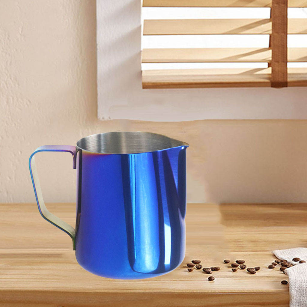 350ml/600ml Frothing Pitcher Household Milk Frothing Pitcher Pull Flower Cup for Cappuccino Latte Art Coffee Shop Milk Tea Shop