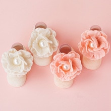 Nette Neugeborene Baby Socken Baumwolle Intarsien Mit Perlen Blumen freundlicher Socken Für Prinzessin Kleinkind Baby Mädchen Socken 0-12Monate