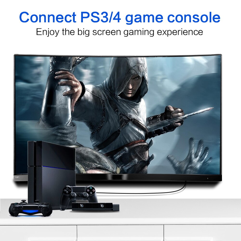 V1.4 hdmi litteä kaapeli kullattu pistoke uros-uros hdmi kaapeli 1080p 3d 0.3m 0.5m 1m 1.5m