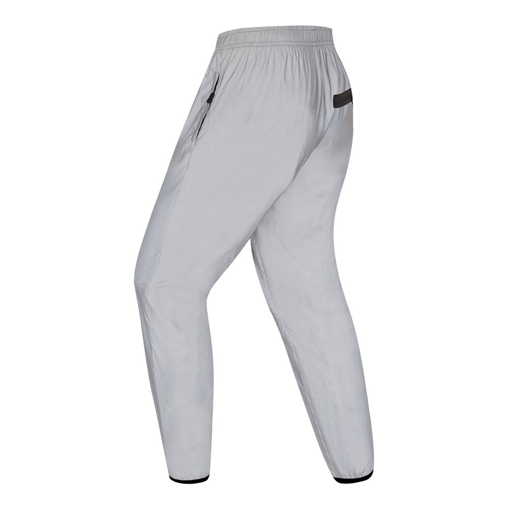 WOSAWE pantalones reflectantes muy Visible de la lluvia sobre pantalones de ciclismo pantalones impermeable baile de Hip Hop de calle Casual: L