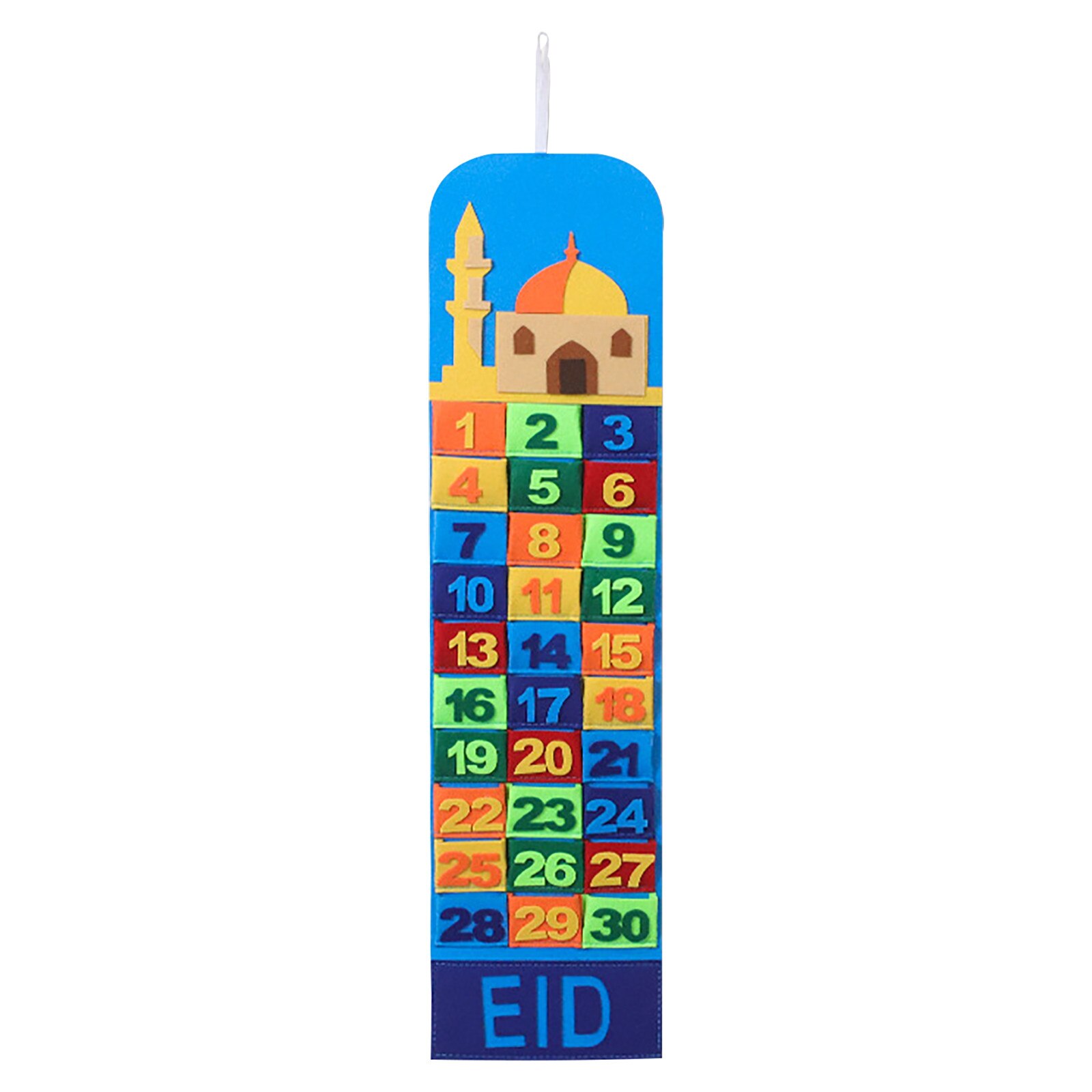 30 Dag Kalender Countdown Woonkamer Eid Mubarak Moslim Diy Kalender Home Decor Ramadan Muur Opknoping Party Decoraties Ornament: A