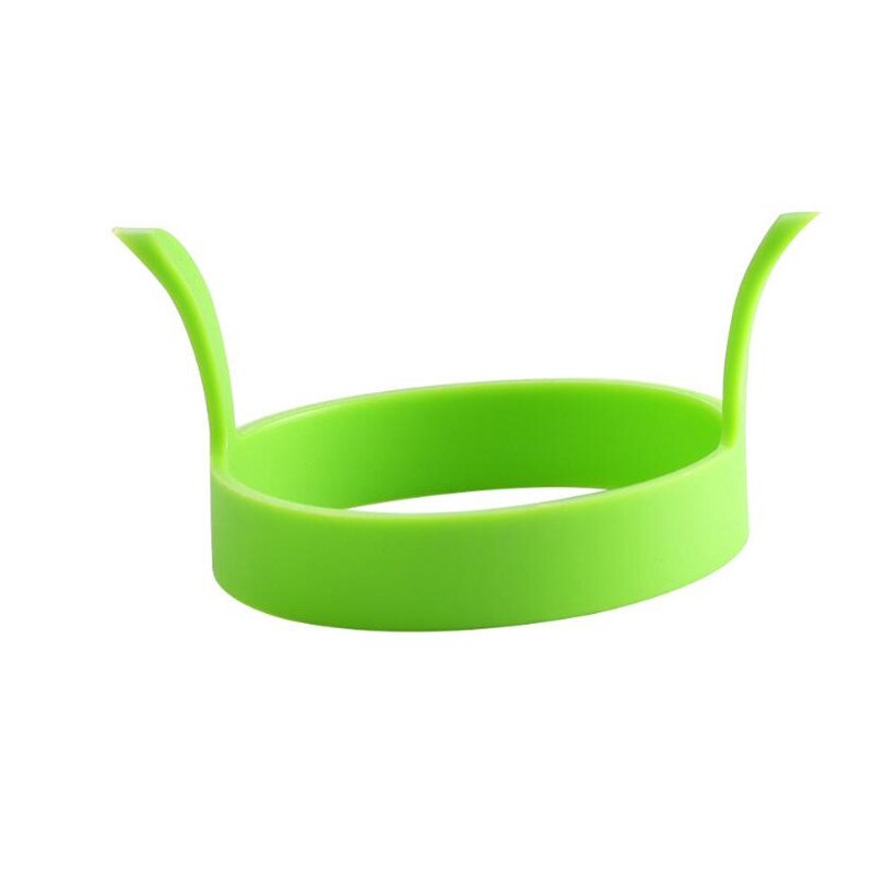 2 pz colazione frittata stampi per uova fritte cibo grado anello per uova in silicone pancake cottura strumenti fai da te friggere stampi per uova gadget da cucina: Luce Verde