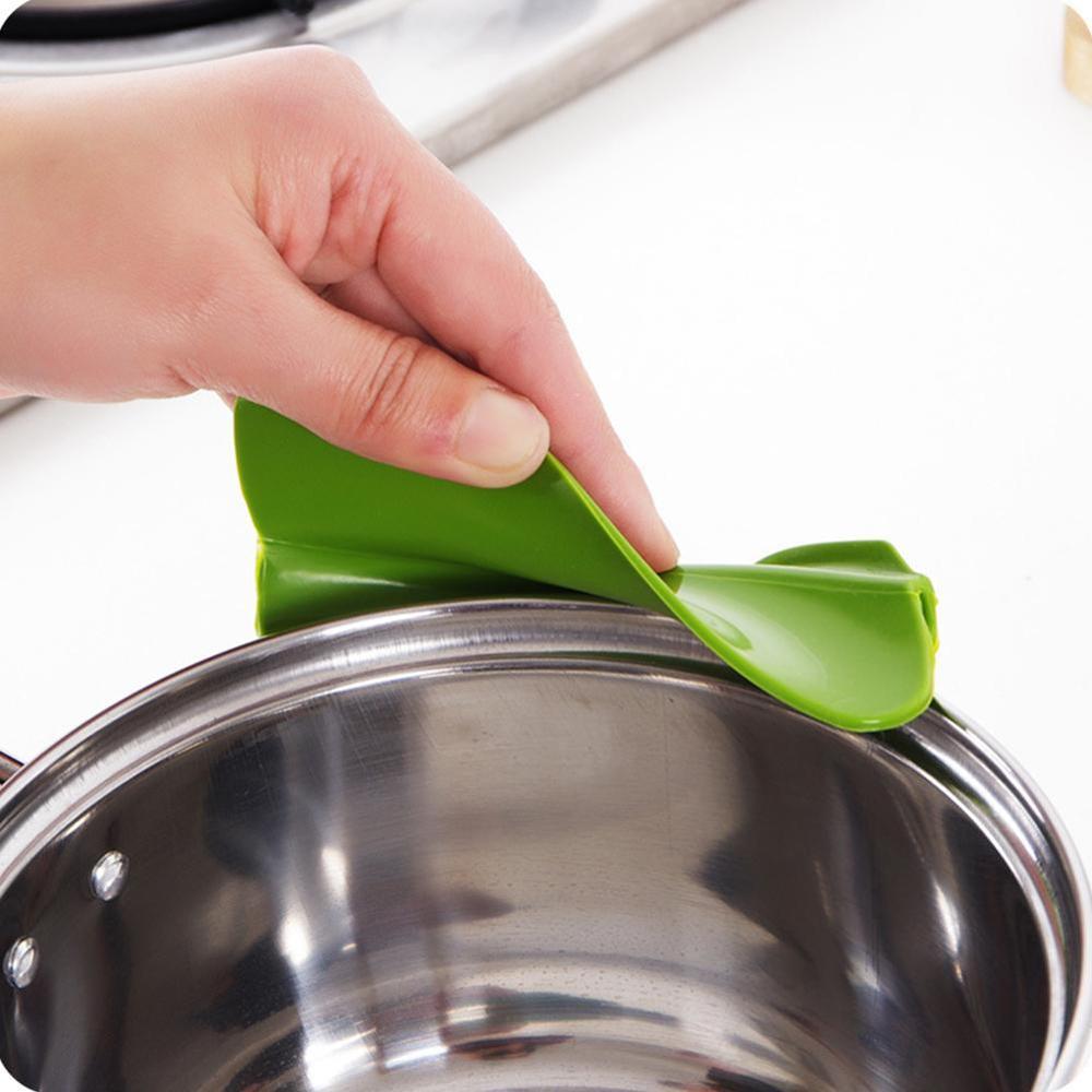 Keuken Accessoires Pannen Om Morsen Te Voorkomen Ronde Keuken Deflector Gadget Trechter Gereedschap Siliconen Lekvrije Keuken Velg N3Z3