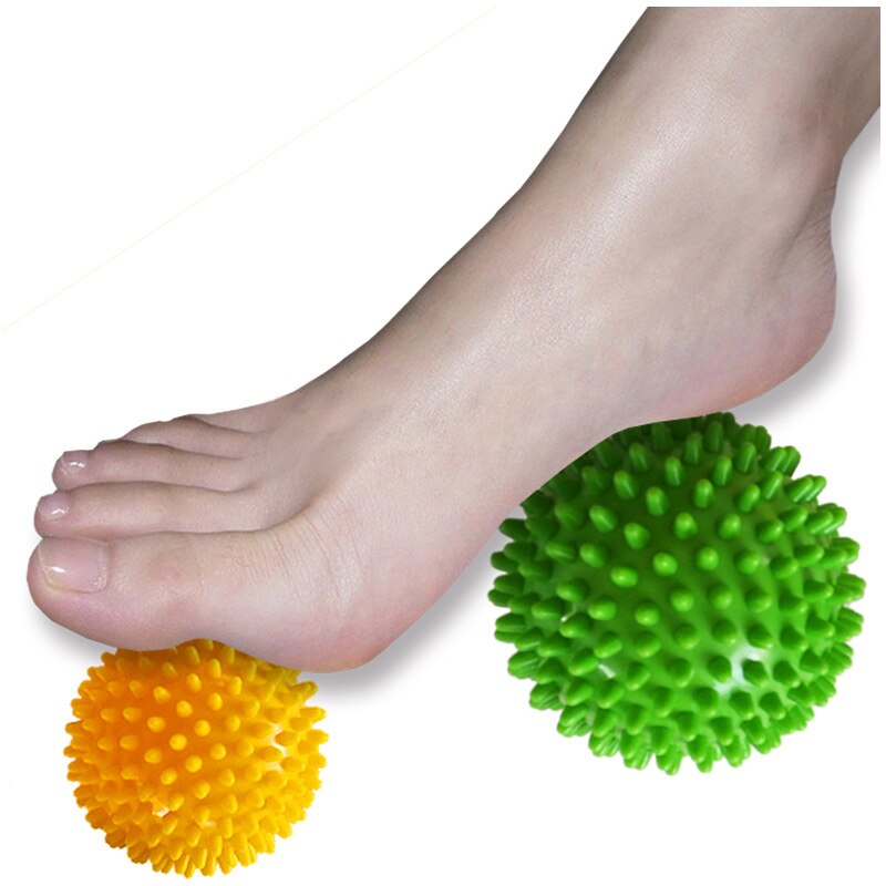 JUFIT 7.5CM/9.5CM PVC Massage Acupoint Grip Ball Point Nail Fascia Yoga BalL Body Building Ball Hedgehog Ball