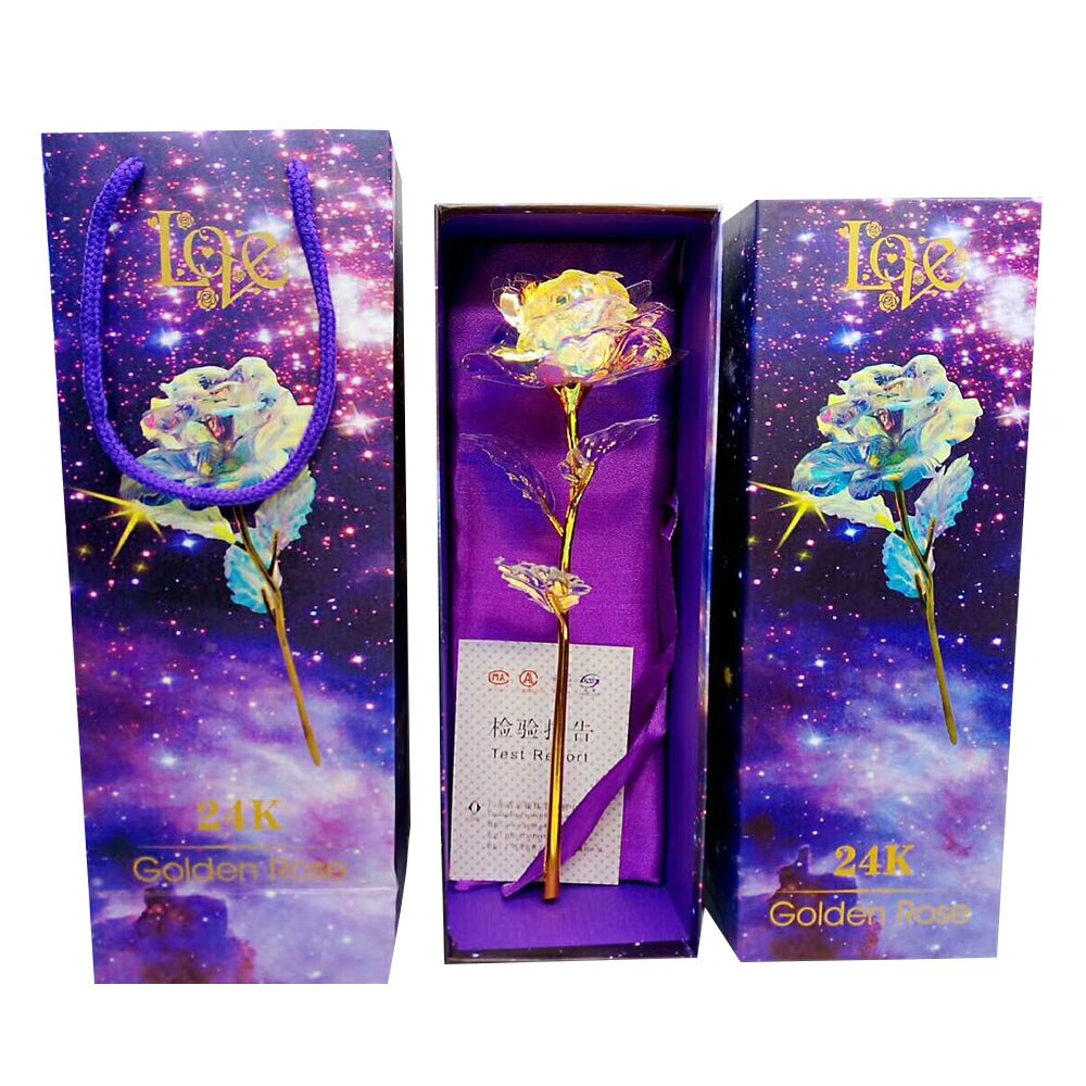 Lumineszenz mit Tasche Beleuchtung Rose Ewige Blume Romantische SchöNe Nacht Licht Jubiläum Festival Hochzeit: einstellen 1