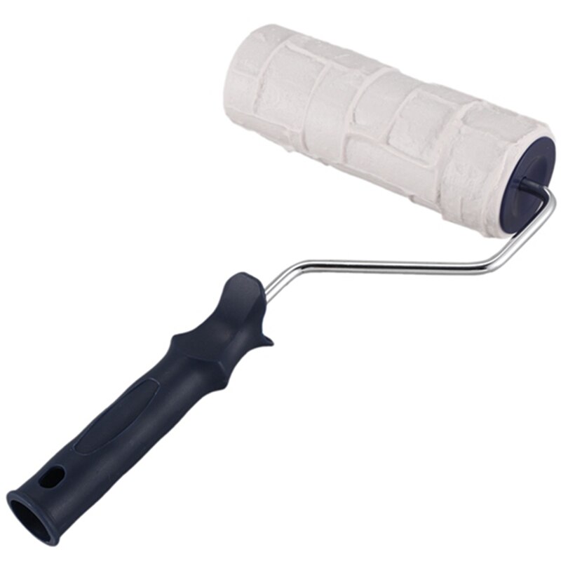 ! 2Pcs Paint Roller Brick Pattern Wall Painting Tools Rubber Stamp Texture Pottery Wheel Household Wall Decoration Brus