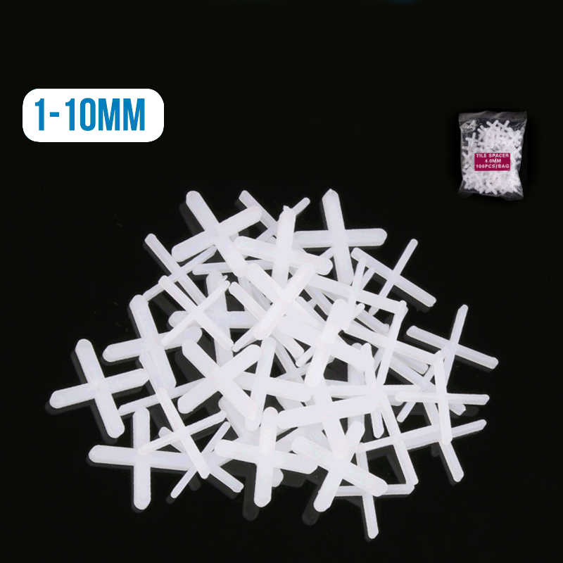 100 Pcs Tile Leveling System for Tile Laying Level Wedges Alignment Spacers for Leveler Locator Spacers Plier Flooring Wall